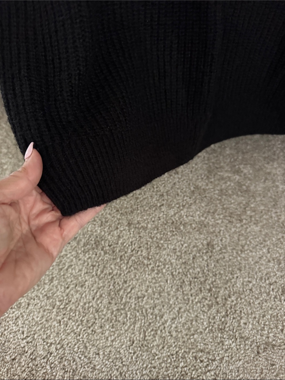 Marine Layer  Black cable knit Crewneck Sweater - Picture 4 of 5